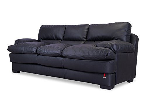 Image of Durian Madison Three Seater Sofa (Black)