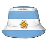 Shudianhaksdp Flag of Argentina Hat Bucket Hat Fisherman Hat Summer Cap Black