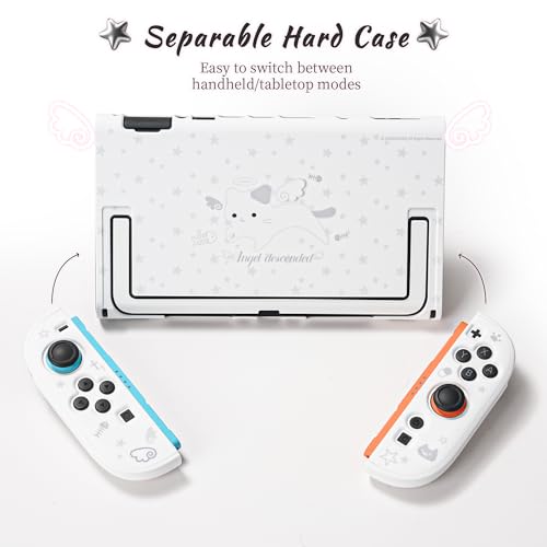 Image of GeekShare Slim Protective Case Compatible with Switch 2 (2025), Anti-Scratche and Shock-Absorption Dockable Hard Shell for Switch 2 Game Console - Angel Descended
