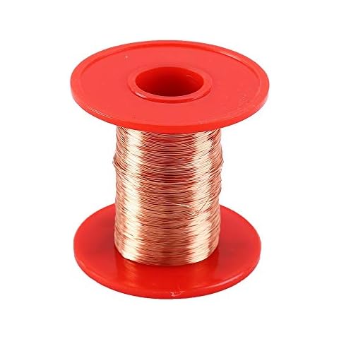 Kupferlackdraht, 0,25 mm x 210m Emaillierter Kupferdraht, 100 g, Polyurethan emaillierter Kupferdraht elektromagnetischer Draht 2UEW für Transformatordraht-Induktionsspule(Zufällige Walzenfarbe) Cover