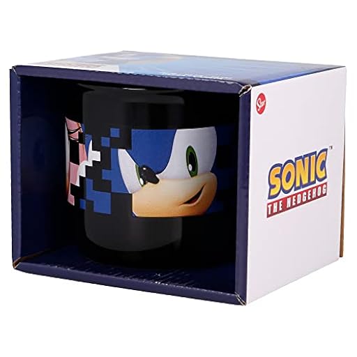 Stor TAZA CERAMICA DESAYUNO 400 ML EN CAJA REGALO SONIC | Ya disponible en tu tienda friki favorita! En mundofriki.es!