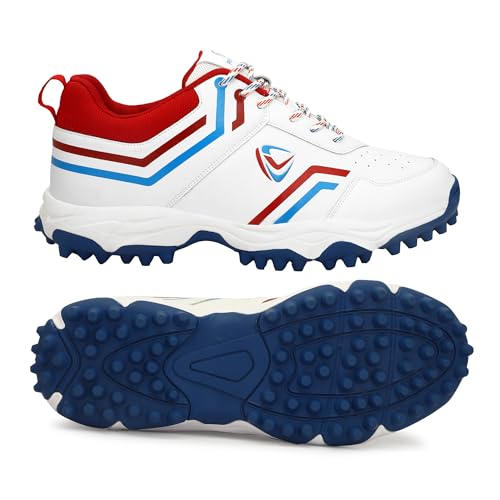 Image of PRO KVH Men's Rubber Spike Cricket Shoes Unisex Cricket Shoes | Mid-Foot Support Heel Synthetic Limited Edition Elite Performance