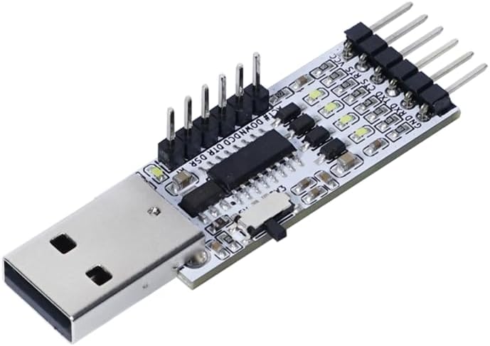 3M Baud Rate USB to TTL Serial Port Module 3.3V/5V Level CH343G Chip CDC Class Driver with Circuit Protection Indicator Light