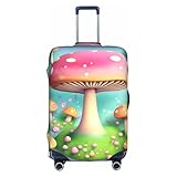 Maravillosas fundas para maletas de hongos pequeños, estampados de personalidad de moda, adecuadas para negocios y uso al aire libre, White, XL