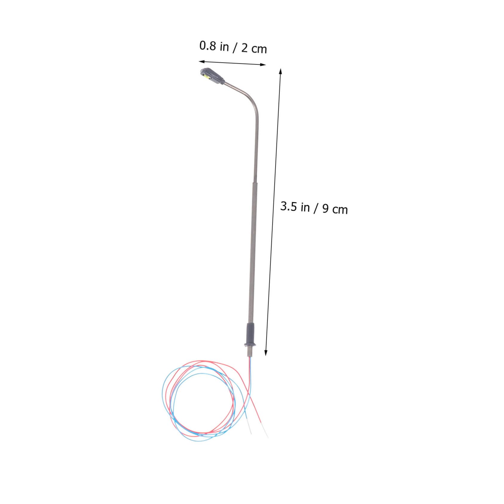 BESTonZON 10 Pcs 1/150 Scale Model Train Led Lights Model Lamp Post Scaled Model Street Lamp Realistic Sand Table Accessories