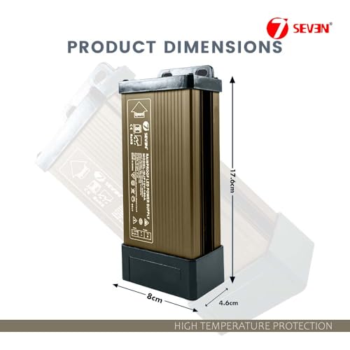 Image of 7SEVEN SMPS 12v Power Supply 150w Weather Proof Rainproof Suitable for LeD Signage, Strip Light, Decorate Lite, Surveillance CCTV Camera & Industrial Automation Machine and Much More