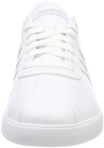 Image of adidas Women's Courtset Fitness Shoes, White (Footwear White /Footwear White /Matte Silver), 8.5 UK