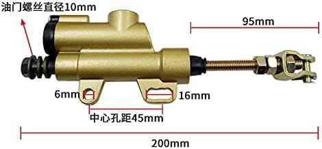 Miniatura 2 de Bomba de cilindro maestro de freno de pie trasero para motocicleta de 50 cc, 70 cc, 90 cc, 110 cc, 125 cc, 150 cc, TaoTao, SSR, Sunl, Apollo, ATV,