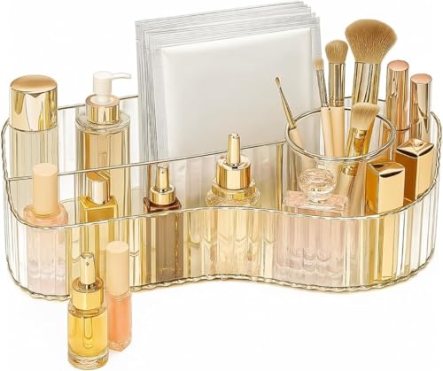 Organizador De Maquiagem De Bancada Porta Cosméticos Organizador De Mesa Caixa de Maquiagem Necessaire De Maquiagem Estojo Porta Pincéis TRC1024