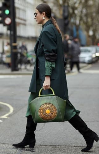 Bolso de cuero para mujer estilo satchel y crossbody miniatura 2