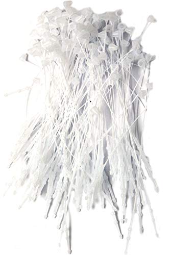 Ruiling 1000Pcs 3 Inch 8Cm White Snap Lock Pins Security Loop Price Tag Fastener Plastic Tag Ties For Craft Shows #TOP3