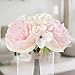 Pure Garden Hydrangea and Rose Floral Arrangement - Pink and Cream