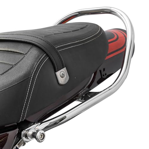 Motorrad Stahl Beifahrer Griffe Kompatibel mit Z900RS Z900 RS ABS SE Cafe 2018 2019 2020 2021 2022 2023 2024, Hintersitz Beifahrer Haltegriff Seitenhandlauf Hinterer Griff (Chrom)