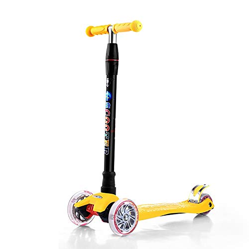 子供用スクーター 子供用スクーター3ホイールTバー調整可能な高さハンドルキックスクーターとグライダーホイールワイドデッキ用子供 キックボード本体