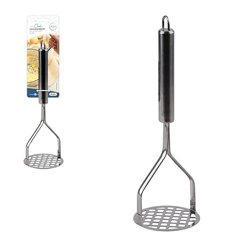 Zein Amassador espremedor de batata, feijão de aço inox Art House