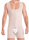 SHAPE CONCEPT 061 Fajas Colombianas para Hombres Mens Girdle High Compression Garmen Shapewear Body Shaper for Men Beige