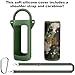for JBL Grip Portable Waterproof Speaker Silicone Case, Portable Travel Soft Cover with Shoulder Strap and Carabiner, Protective Skin Case (Army Green) - co2CREA