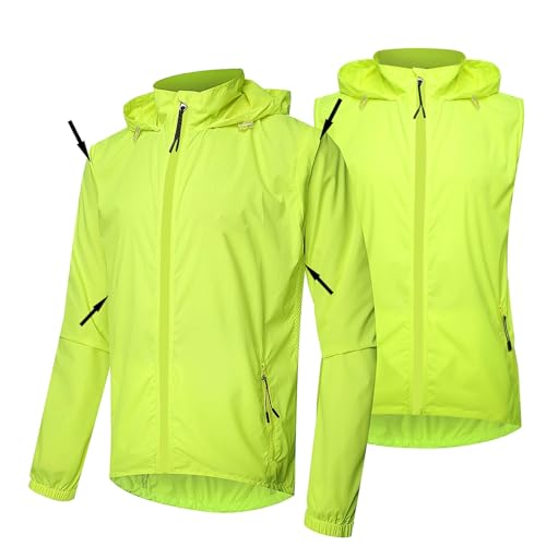 Chaqueta ciclismo hombre sin mangas impermeable miniatura 1