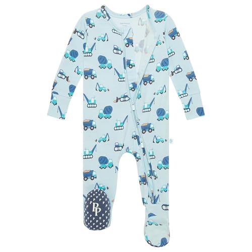 Image of Posh Peanut Baby Boy Sleepers - Viscose from Bamboo Baby Pajamas - 2 Way Zipper Sleepers & Footie Pajamas with Designer Grips
