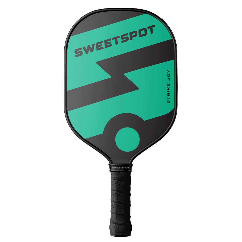 SweetSpot Strike Joy Pickleball Paddle | USAPA Approved | Lightweight Pickle Ball Racket | Black and Mint
