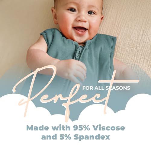 Image of Sleeveless Soft Baby & Toddler Sleeping Sack, Breathable with Adjustable Feet Cuffs & Anti-Slip Grip