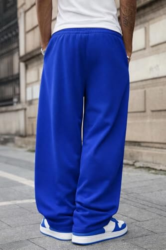 Image of Rockwell Men's Baggy Sweatpants | Cotton Terry Relaxed Fit Joggers for Men | Oversized Streetwear Track Pants | Casual Gym & Everyday Wear| 018