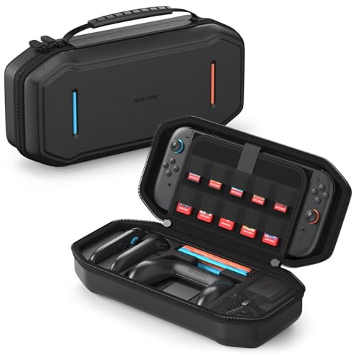 Image of JUSPRO Carrying Case for Nintendo Switch 2, Hard Shell Travel Case with Large Storage for Console & Accessories