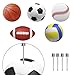 tiggell Air Pump Needles for Balls Inflator Needles for Soccer Basketball Football Volleyball Equipment Rugby Balls Replacement Pins with Storage Box (30, Silver)