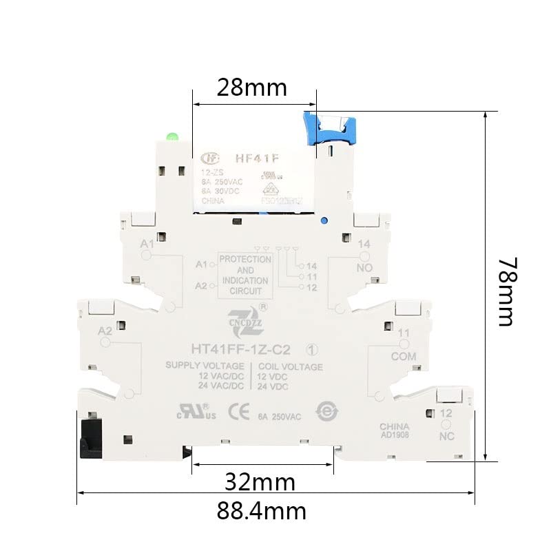 Relais de puissance HF41F 12V 24V pour résoudre les pannes de commutation PCB