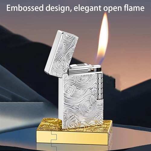 Encendedor portátil de metal recargable que soluciona los fallos por viento 3
