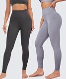 BAYDI Creamlush Legginsy damskie z wysokim stanem - miękkie spodnie sportowe, długie, elastyczne legginsy do jogi, pilatesu, na czas wolny, na co dzień (S-3XL), M-L
