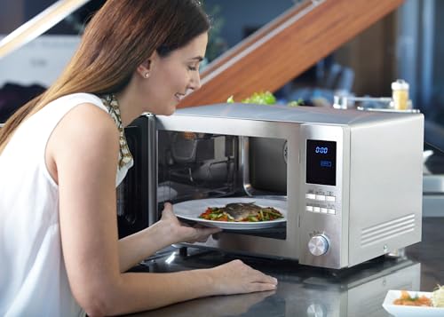 Sharp Electronics (Europe) R982STWE Mikrowelle / 1000 W / 42 L Garraum / 2700 W Heißluft / 10 Gar...