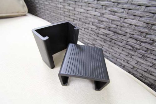 UrbanFurnishing.net Set of 10 Outdoor Patio Wicker Furniture Alignment Fasteners Clip Sectional Connector - Non Slip