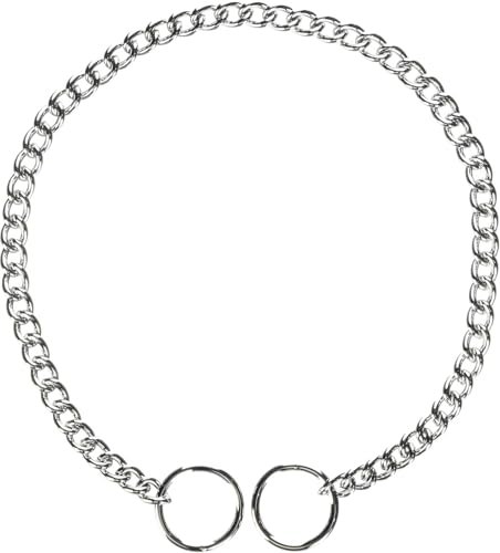 Hamilton Metal Slip Link Choke Chain Dog Collar, Fine 2.0mm x 18