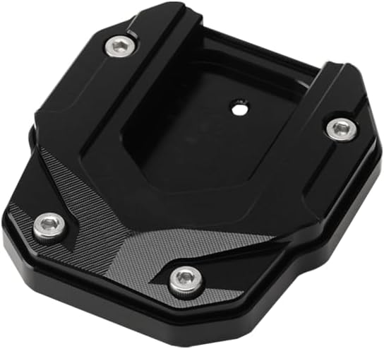 Motorcycle Kickstand Extender Pad for BMW C 400 X, Durable Side Stand Extension Plate, Heavy Duty Kickstand Brace, Enhances Motorcycle Stand Stability,A Black