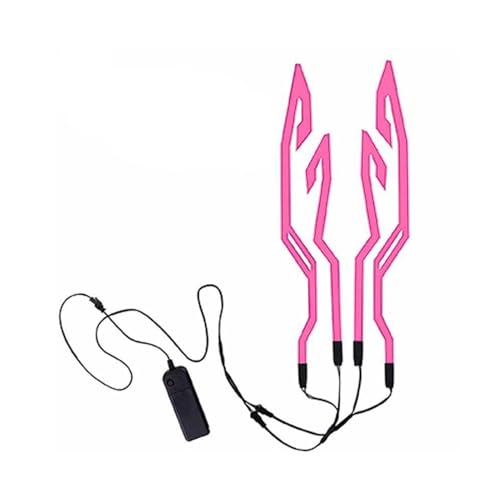Caschi Moto Leggeri | Striscia Luminosa a LED per caschi, con 3 modalità | Adesivo Luminoso per caschi con Segnale di Guida Notturna per Moto, per caschi da Bici