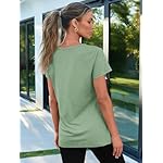 AUTOMET T Shirts for Women Short Sleeve Shirts V Neck Plus Size Summer Tops Casual Beach Vacation Outfits Clothes 2025 - Image 4