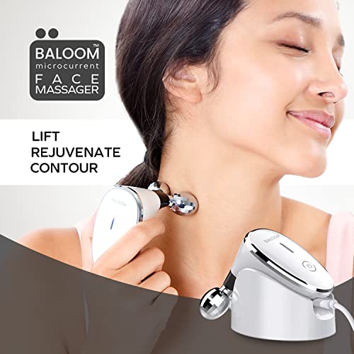 Baloom Microcurrent Facial Massager - Skin Tightening Care For Women And Men - Face/Body Wrinkle Removal, Anti Aging, Skin Rejuvenation, Face Lift, Acne Spot Treatment - 10 Minutes A Day. #TOP5