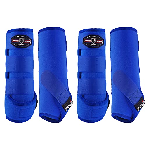 Harrison-Howard-Horse-Sport-Medicine-Front-Shock-Absorbing-Boots-All-Round-Lower-Limb-Protection-Support-Sport-Boots-Athletic-Boots-Perfect-for-Endurance-Training-and-Performance-Aquamarine-L Harrison Howard Horse Sport Medicine Front Shock-Absorbing Boots All-Round Lower Limb Protection & Support Sport Boots Athletic Boots Perfect for Endurance Training and Performance Aquamarine L - Image 1