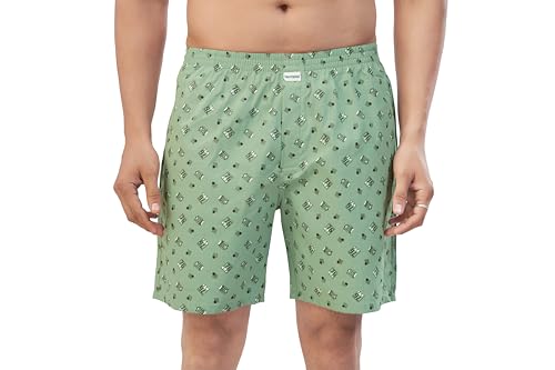 Image of Nermosa Men's Pure Cotton Printed Boxer Shorts - Soft, Breathable, All-Day Comfort (Pack of 3) | Boxers |