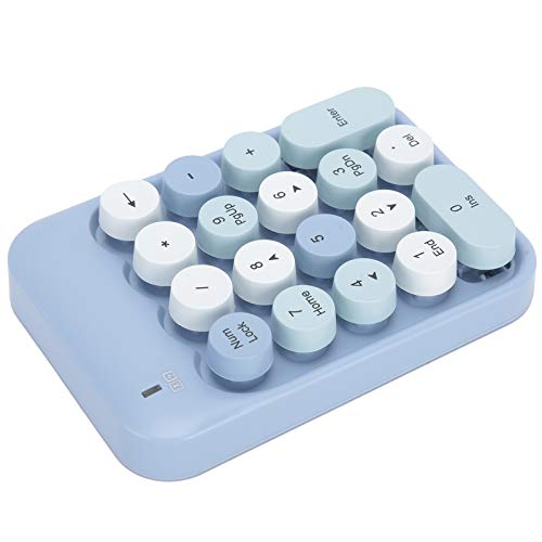 Clavier numérique sans fil compact 18 touches 2,4 G AK18 POENVFPO bleu