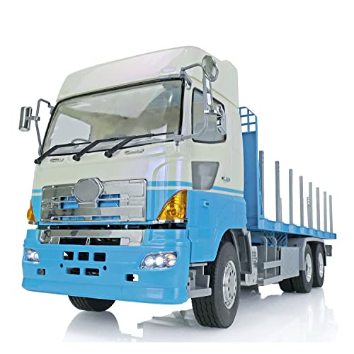 LESU RTR RC Tractor Truck Flatbed Lorry Trailer for 1/14 Hinol 6x4 2.4G Radio Car