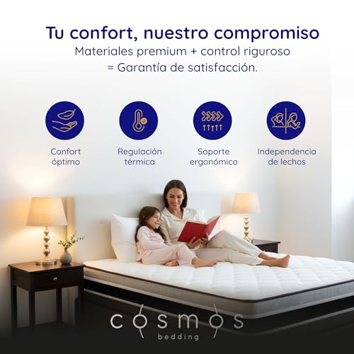 Variante de COSMOS colchón 150x190 30 cm Viscoelástico 7 Zonas