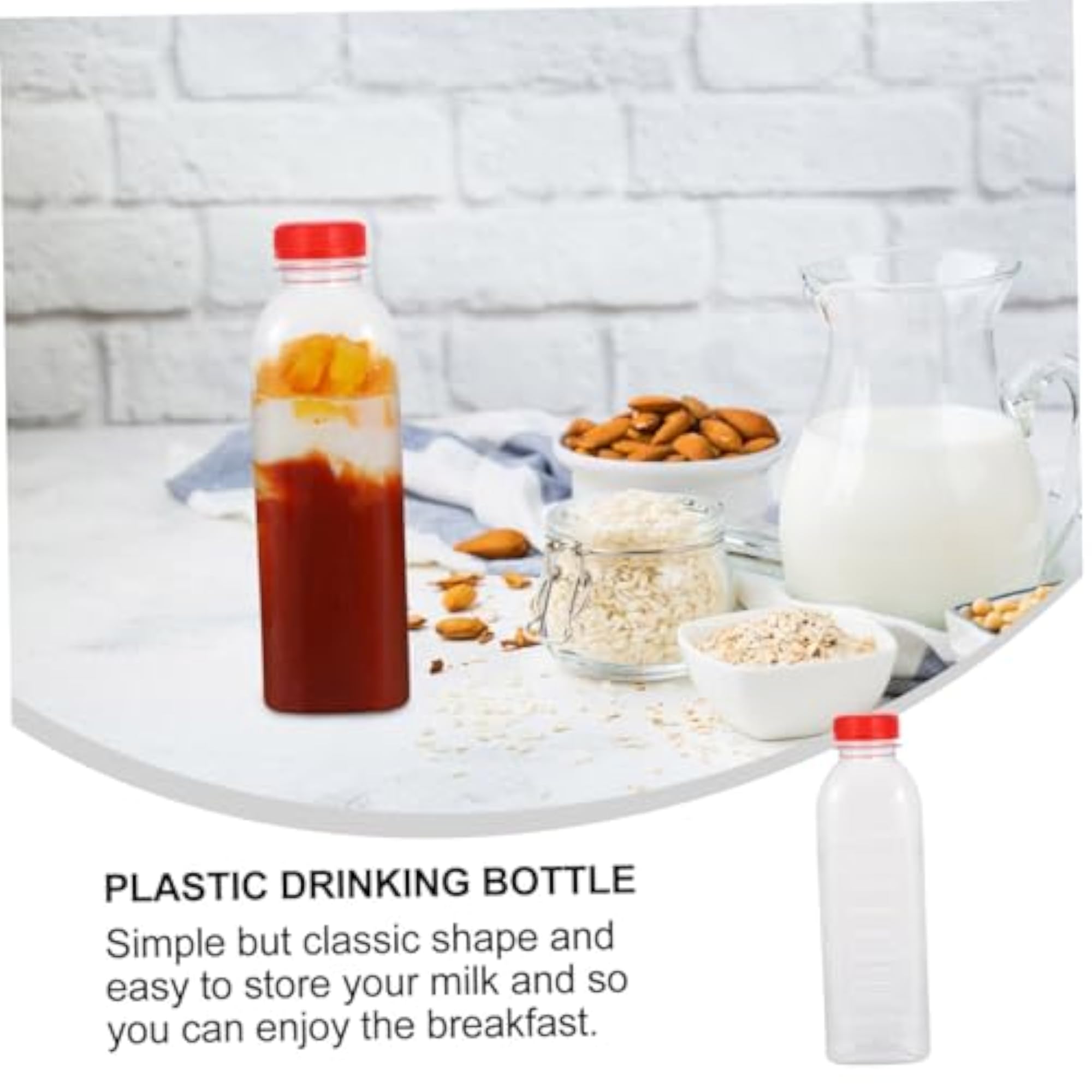 10pcs Disposable Plastic Bottles for Beverages
