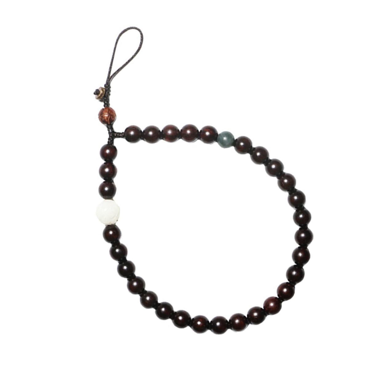 2 cadenas para teléfono móvil, correa de muñeca, cuentas chinas, cordón para teléfono celular, cordón para teléfono celular, cadena de mano, cadena de teléfono celular, cuerda de jade de