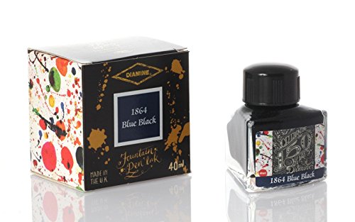 Diamine - Anniversary Fountain Pen Ink 150 years, 1864 Blue Black 40ml