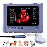 RUISHENG T1 8-inch Touch Screen Portable B-Ultrasound Machine is Equipped with Dual Probes is Suitable for Pregnancy examinations of Cats, Dogs, Pigs, Cattle and Sheep(Detection Depth 1.9”-8“)