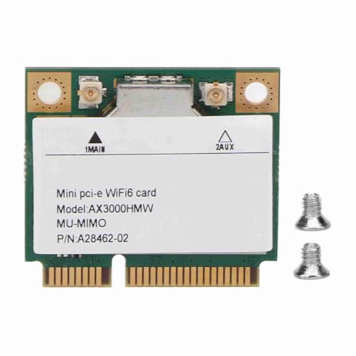 Tarjeta de Red Inalámbrica PCIe 3000 Mbit/s Doble Banda 2.4 GHz y 5 GHz miniatura 6