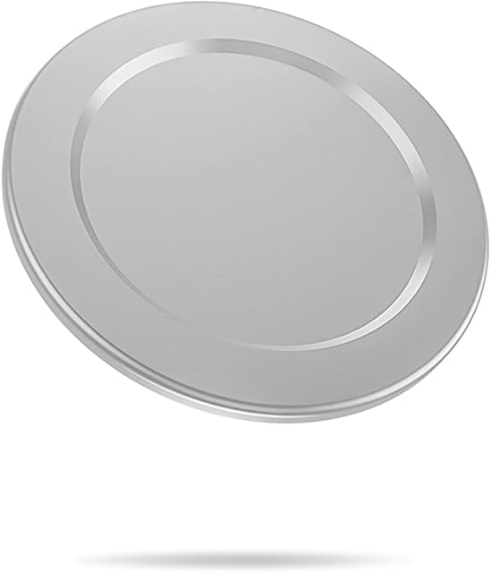 metisinno Magnetic Base for iPhone 13 12 MagSafe Accessories Intended for PopSocket Collapsible Grip and StandRemovable Wireless Charging Compatible Mag Safe Case Must Use- Grey