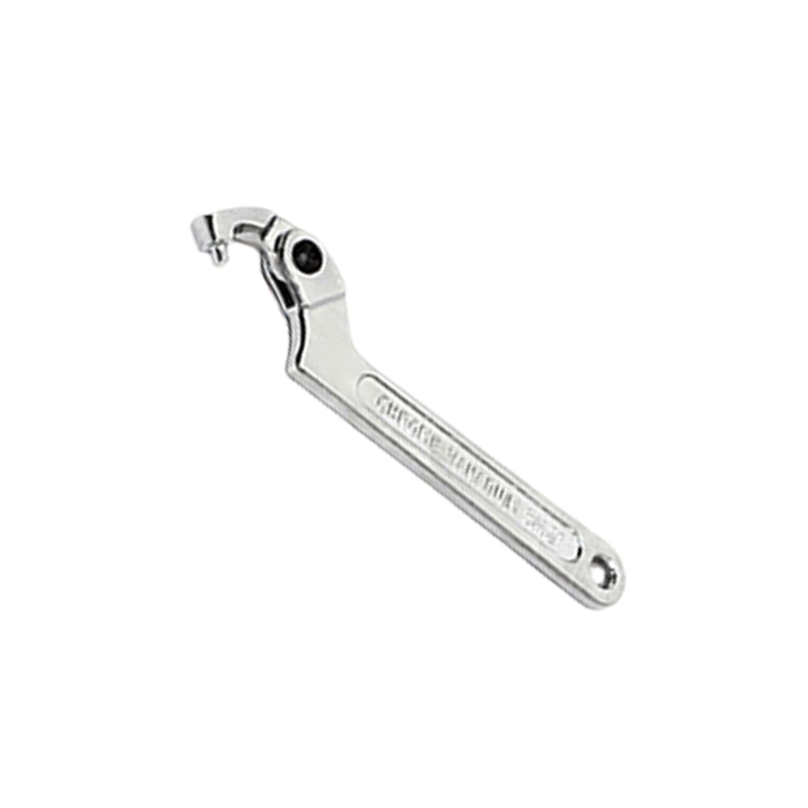 Oxxggkao Round Head Effective Steel Water Meter Tool Including Square/Round End Adjustable Hook Wrench For Tight Areas Spanner Water Meter